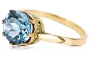 Ring Aquamarin 14 Karat Gelbgold Vintage vrc366y